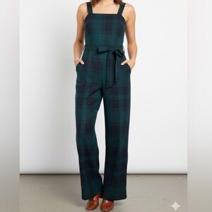 NWT Copper Key Plaid Green Pants Jumpsuit Romper Small